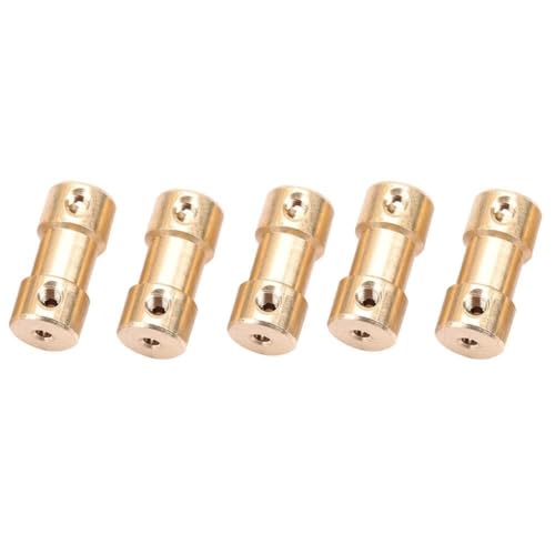 Motorkupferwelle Kupplungskupplerhülsenadapter für Modellautos Schiffe Roboter (3 mm bis 5 mm) von Mingzhe