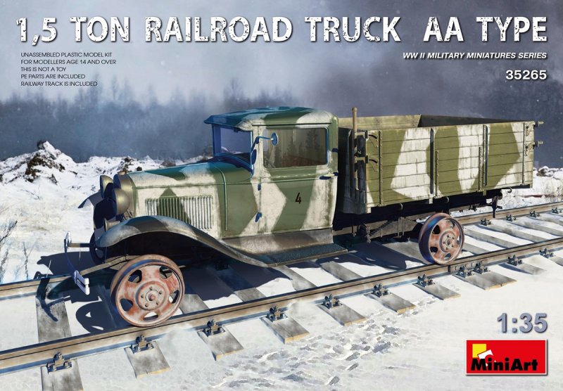 1,5 Ton Railroad Truck AA Type von Mini Art