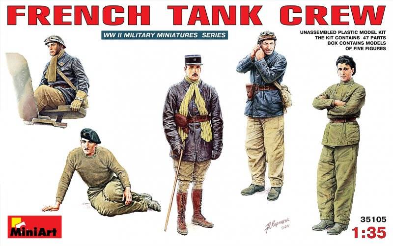 Französische Panzer-Crew von Mini Art