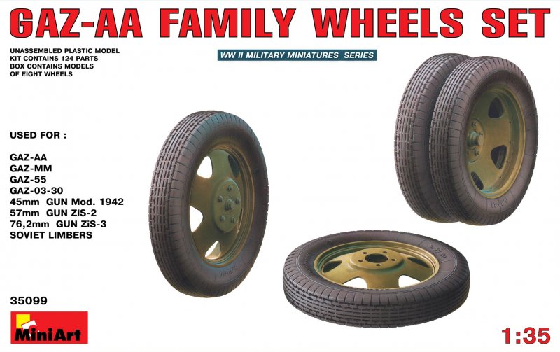 GAZ-AA Family Wheels set von Mini Art