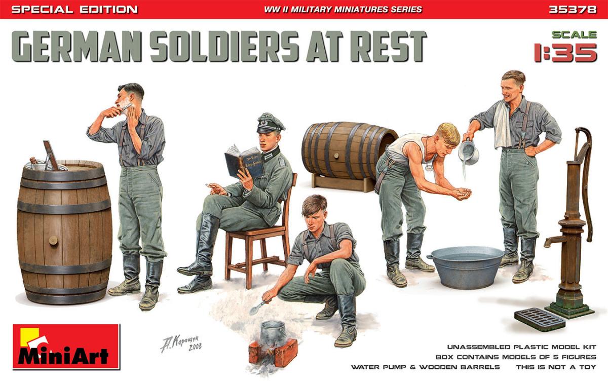 German Soldier at Rest - Special Edition von Mini Art