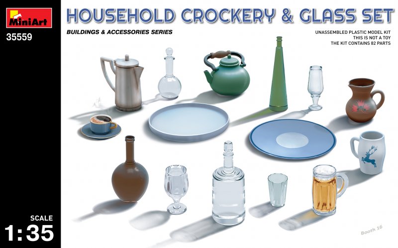 Household Crockery & Glass Set von Mini Art