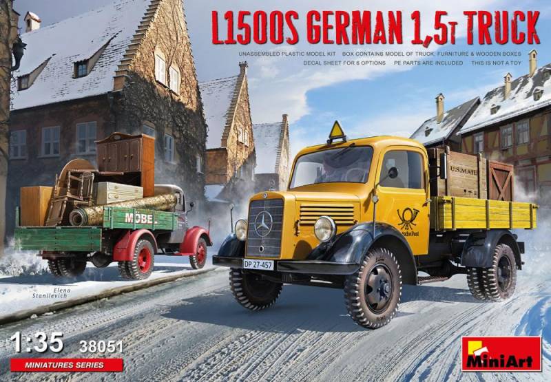 L1500S German 1,5t Truck von Mini Art
