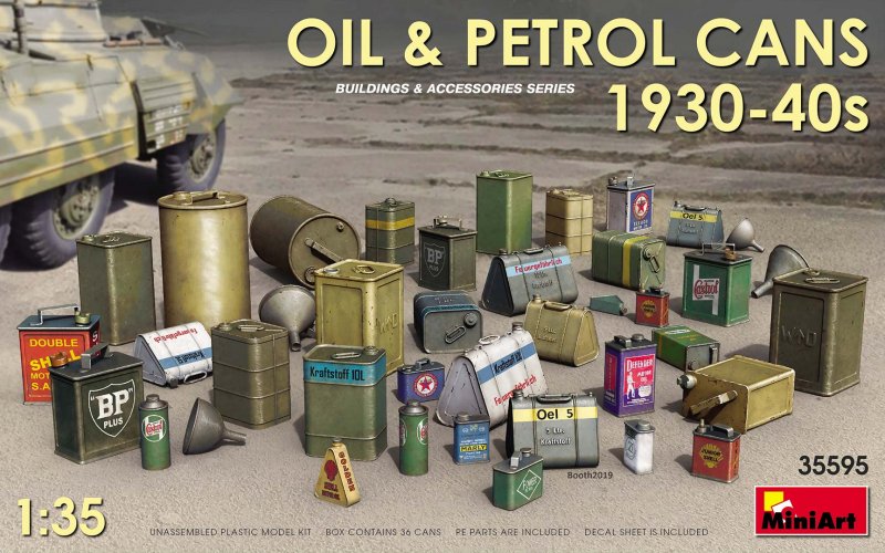 Oil & Petrol Cans 1930-40s von Mini Art