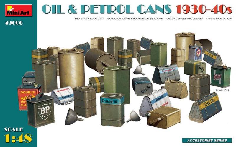 Oil & Petrol Cans 1930-40s von Mini Art