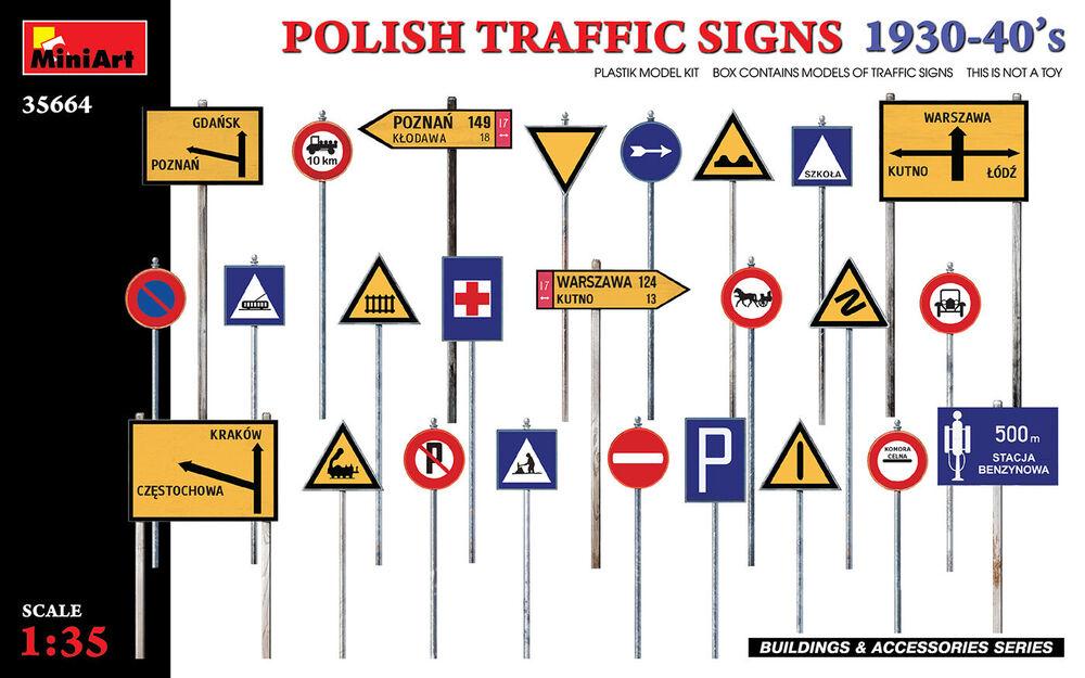 Polish Traffic Signs 1930-40´s von Mini Art