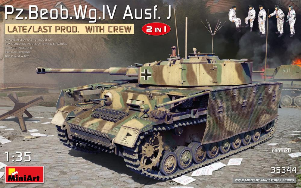 Pz.Beob.Wg.IV Ausf. J Late/Last Prod. 2 in 1 w/Crew von Mini Art