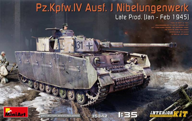 Pz.Kpfw.IV Ausf. J Nibelungenwerk Late Prod. (Jan - Feb 1945) - Interior Kit von Mini Art