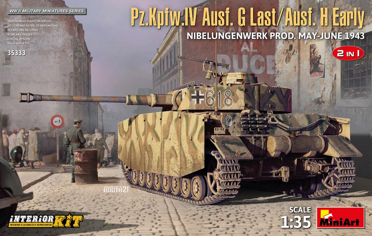 Pz.Kpfw.IV Ausf.G-Last/H-Early - Nibelungenwerk Prod (May-June1943) 2in1 von Mini Art