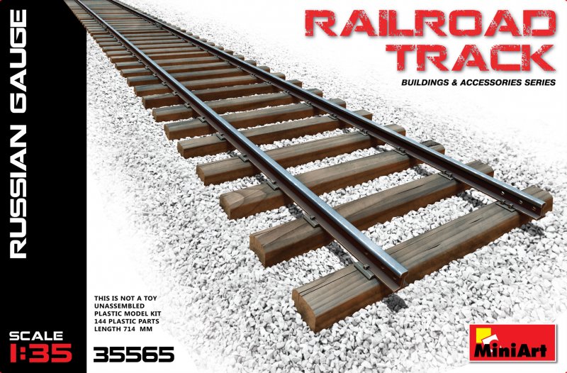 Railroad Track (Russian Gauge) von Mini Art