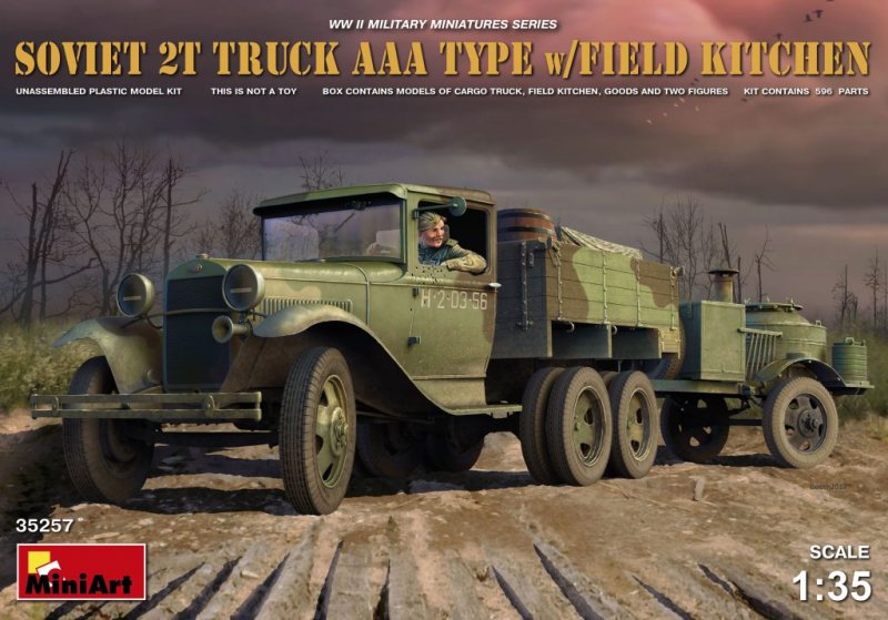 Soviet 2 t Truck AAA Type w/ Field Kitchen von Mini Art