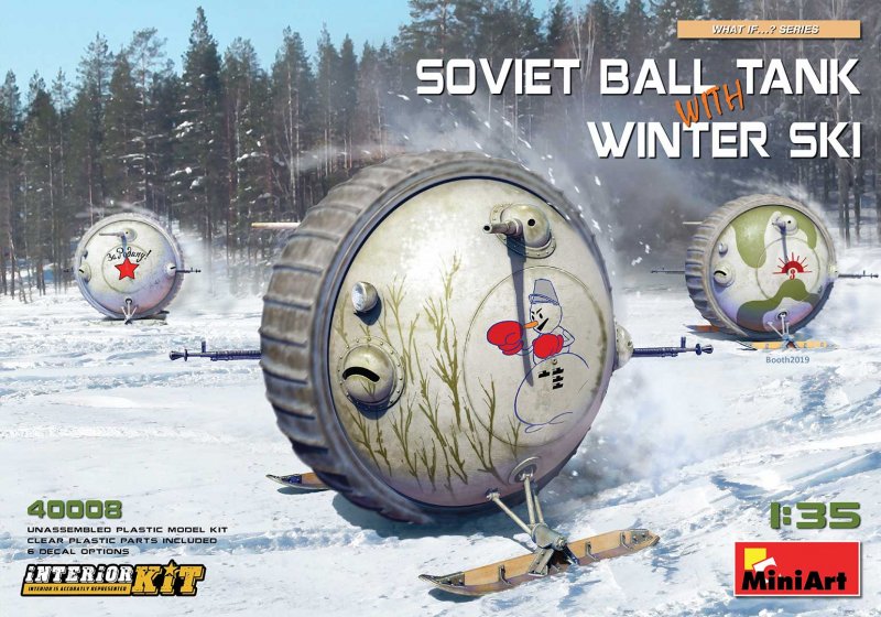 Soviet Ball Tank with Winter Ski - Interior Kit von Mini Art
