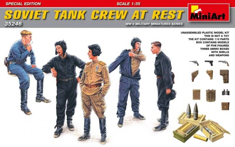 Soviet Tank Crew at Rest - Special Edition von Mini Art