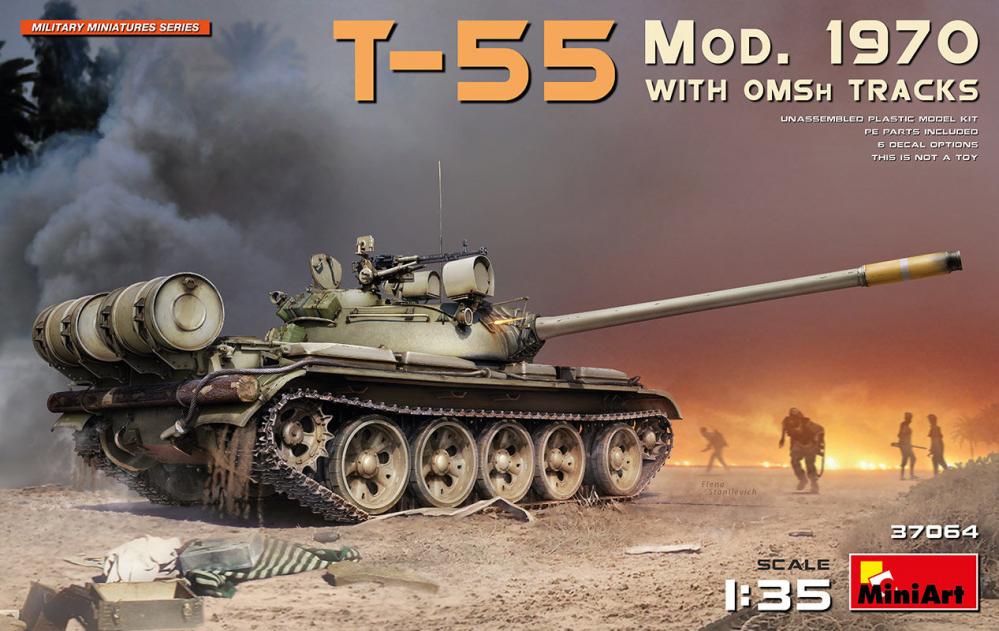 T-55 Mod. 1970 w/OMSh Tracks von Mini Art