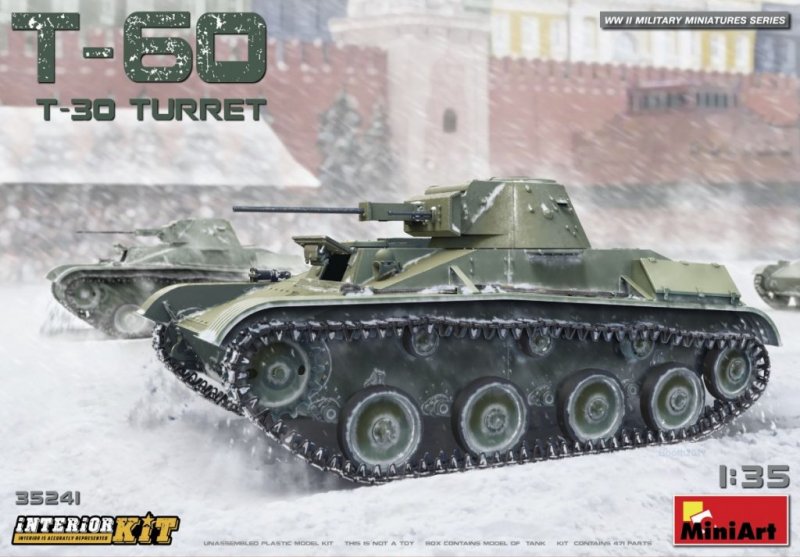 T-60 (T-30 Turret) Interior Kit von Mini Art