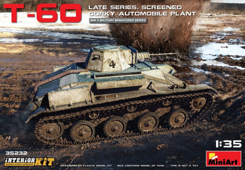 T-60 Late Series, Screened (Gorky Automobile Plant) Interior Kit von Mini Art