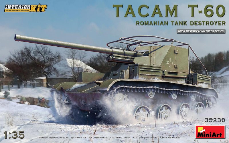Tacam T-60 Romanian Tank Destroyer (Interior Kit) von Mini Art