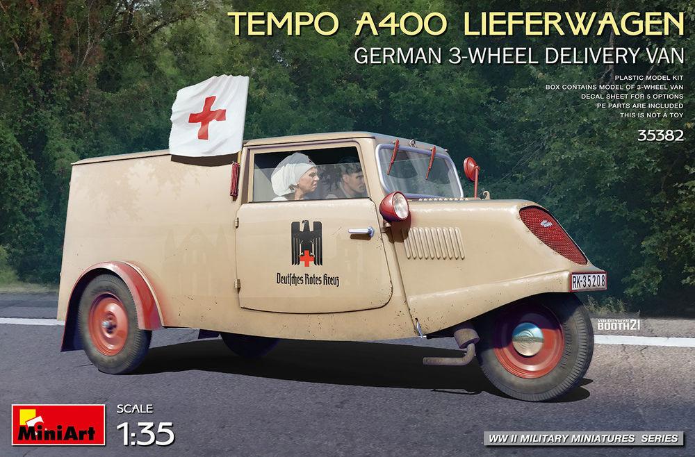 Tempo A400 Lieferwagen - German 3-Wheel Delivery Van von Mini Art