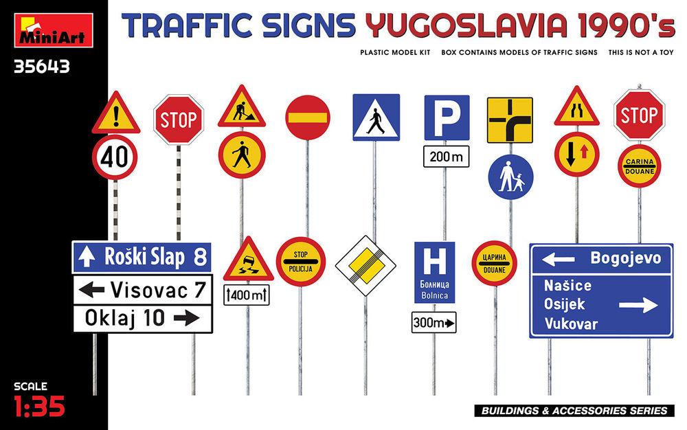 Traffic Signs - Yugoslavia 1990´s von Mini Art