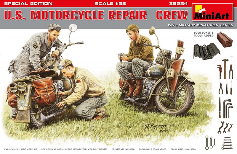 U.S. Motorcycle Repair Crew - Special Edition von Mini Art