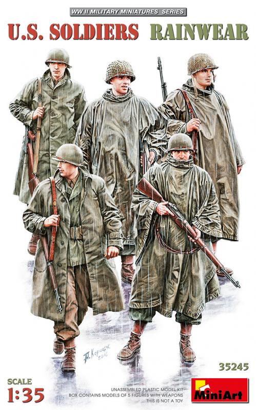 U.S. Soldiers Rainwear von Mini Art