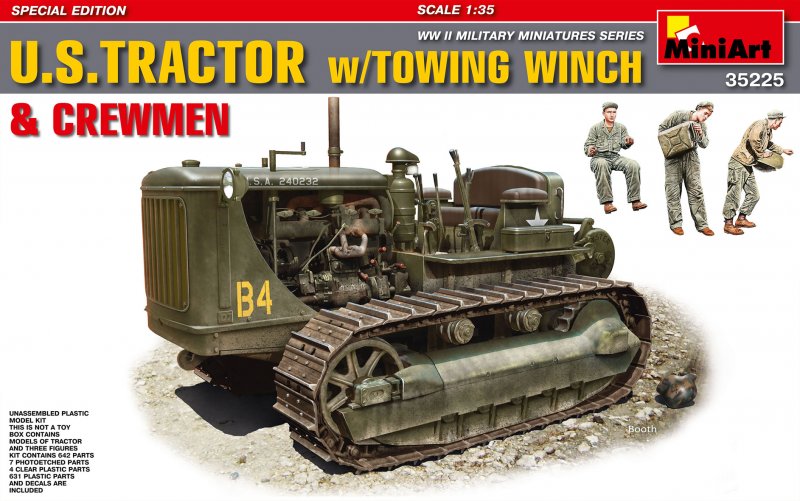 U.S.Tractor with Towing Winch & Crewmen - Special Edition von Mini Art