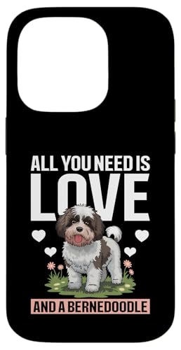 Bernedoodle Mama Papa Hülle für iPhone 14 Pro von Mini Bernedoodle Gifts for Owners