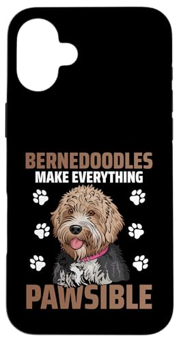 Bernedoodle Mama Papa Hülle für iPhone 16 Plus von Mini Bernedoodle Gifts for Owners
