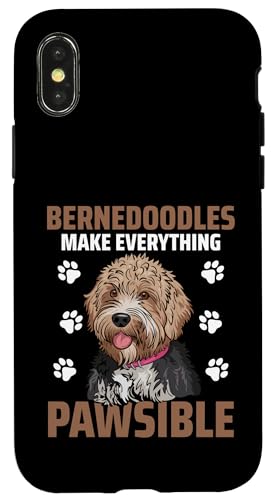 Bernedoodle Mama Papa Hülle für iPhone X/XS Bernedoodle Mama Papa Hülle für iPhone X/XS von Mini Bernedoodle Gifts for Owners