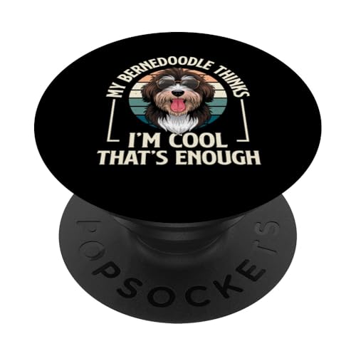 Bernedoodle Mama Papa PopSockets Klebender PopGrip Bernedoodle Mama Papa PopSockets Klebender PopGrip von Mini Bernedoodle Gifts for Owners