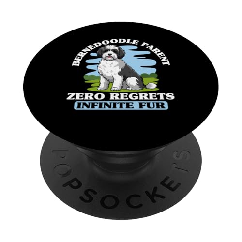 Bernedoodle Mama Papa PopSockets Klebender PopGrip Bernedoodle Mama Papa PopSockets Klebender PopGrip von Mini Bernedoodle Gifts for Owners
