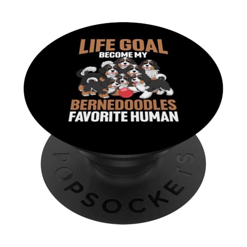 Bernedoodle Mama Papa PopSockets Klebender PopGrip Bernedoodle Mama Papa PopSockets Klebender PopGrip von Mini Bernedoodle Gifts for Owners