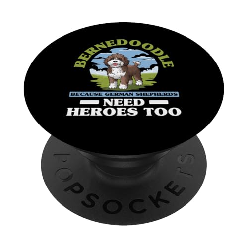 Bernedoodle Mama Papa PopSockets Klebender PopGrip Bernedoodle Mama Papa PopSockets Klebender PopGrip von Mini Bernedoodle Gifts for Owners