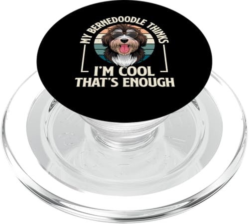 Bernedoodle Mama Papa PopSockets PopGrip für MagSafe von Mini Bernedoodle Gifts for Owners