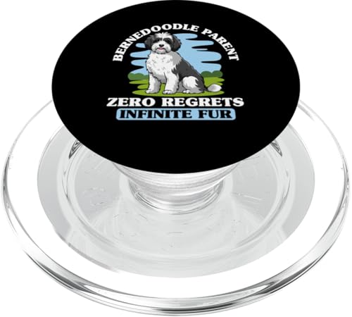 Bernedoodle Mama Papa PopSockets PopGrip für MagSafe von Mini Bernedoodle Gifts for Owners