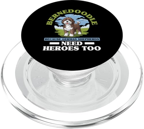 Bernedoodle Mama Papa PopSockets PopGrip für MagSafe von Mini Bernedoodle Gifts for Owners