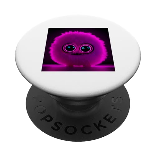 Flauschiges, freundliches Monster — niedlich und hell PopSockets Klebender PopGrip von MiniMonster