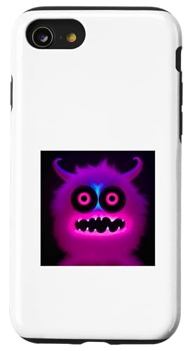 Flauschiges helles Monster, niedliche pelzige Kreatur, entzückendes Monster Hülle für iPhone SE (2020) / 7 / 8 von MiniMonster