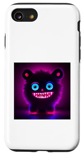 Fuzzy Bright Monster, süße flauschige Kreatur Hülle für iPhone SE (2020) / 7 / 8 von MiniMonster