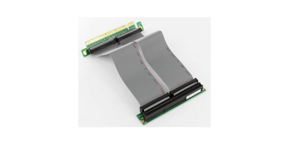 MiniPC.de PCI-Express (x16) Riser flexibel (150 mm) Computer-Adapter von MiniPC.de