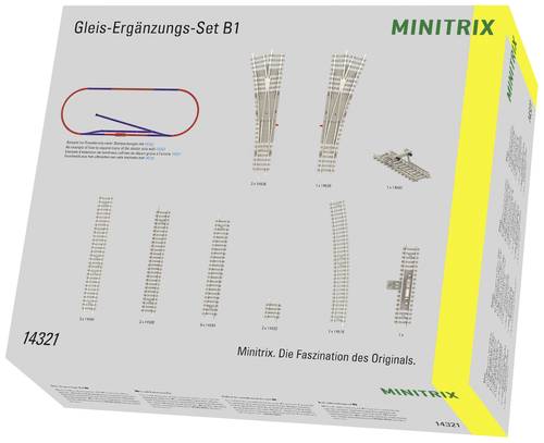 MiniTrix 14321 N Gleis Ergänzungs-Set, Betonschwelle 1St. von MiniTrix