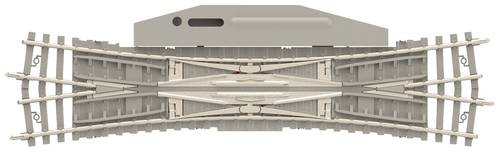 MiniTrix 14560 N Gleis Doppelkreuzungsweiche, Betonschwelle 129.8mm 15° 1St. von MiniTrix