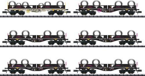 MiniTrix 15080 N Güterwagen-Set Coil-Transport der AAE Sgmmns 190 MiniTrix 15080 N Güterwagen-Set Coil-Transport der AAE Sgmmns 190 von MiniTrix