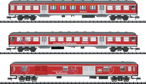 MiniTrix T15884 Personenwagen 3er-Set  Fahrradexpress  der DB von MiniTrix