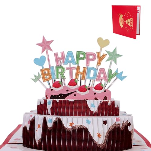 Geburtstagskarte 3D Pop Up mit Umschlag und Nachrichtenkarte Grußkarten Geburtstag Kuchen Geburtstagskarten Happy Birthday Karte Geburtstag 3D Geburtstag Pop Up Karte für Familie Kollegen Freunde Geburtstagskarte 3D Pop Up mit Umschlag und Nachrichtenkarte Grußkarten Geburtstag Kuchen Geburtstagskarten Happy Birthday Karte Geburtstag 3D Geburtstag Pop Up Karte für Familie Kollegen Freunde von Minicloss