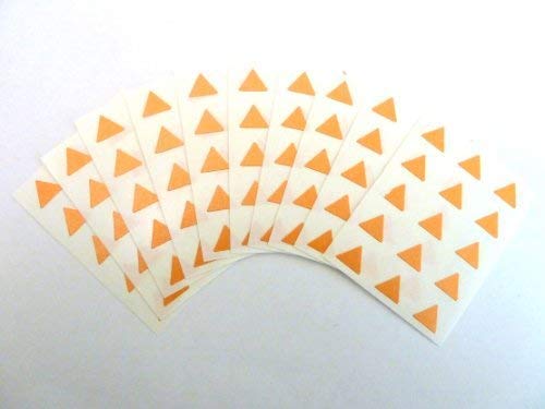 150 Etikett, 10mm Dreieck, orange, Farben Code Aufkleber, selbstklebende klebend Farbige Etiketten von Minilabel