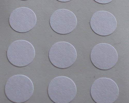 150 Etiketten, 10mm Durchmesser rund runde , weiß, selbstklebende Sticker, Minilabel Formen von Minilabel