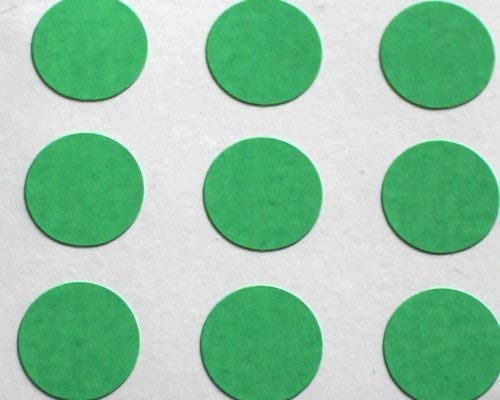 150 Etiketten, 10mm Durchmesser rund runde ,grün,selbstklebende Sticker, Minilabel Formen von Minilabel