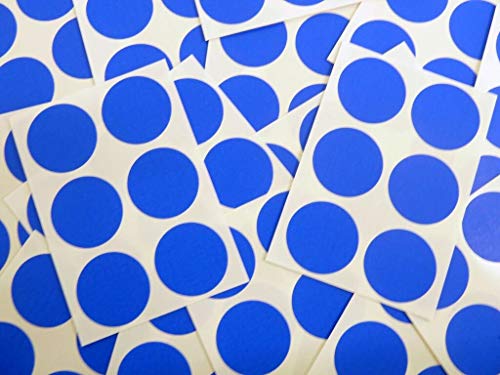 150 Stück 25 mm (2,5 cm) rund selbstklebend Sticky Dot Etiketten, farbige Aufkleber – Royal Blau Kreise (102 Stück) von Minilabel