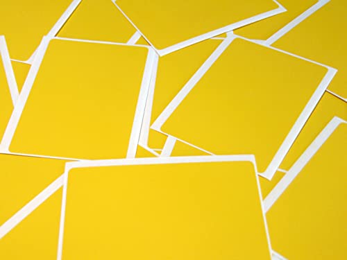 20 Etiketten, 99 x 65 mm, rechteckig, Klebeetiketten selbstklebend, gelb von Minilabel